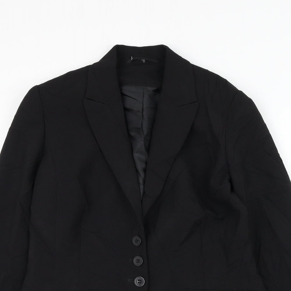 Womens UK Size 10 Simon Jersey Black Jacket