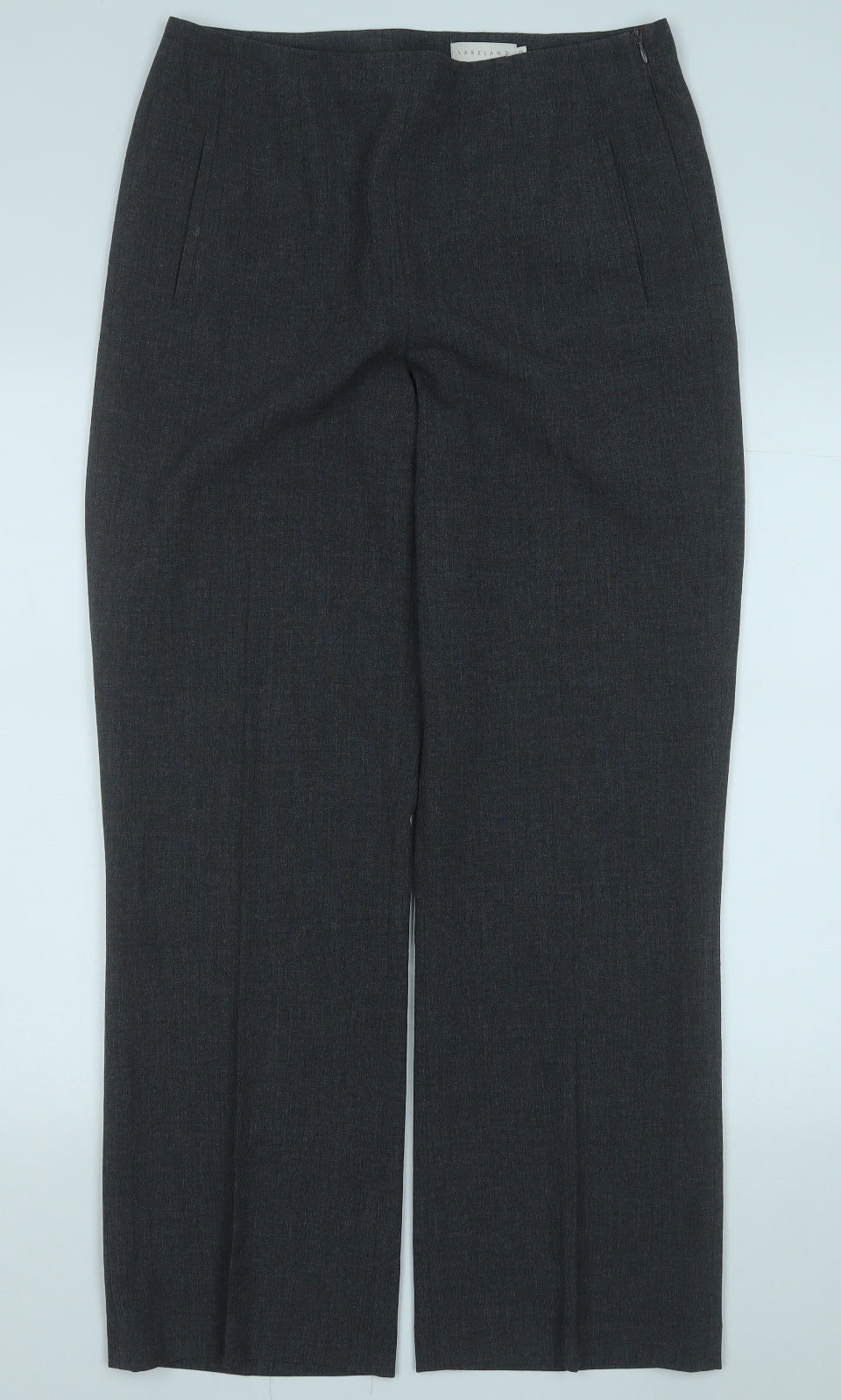 Lakeland Womens Grey  Polyester Trousers  Size 12 L27 in Regular