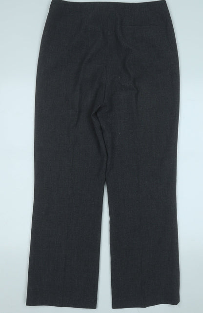 Lakeland Womens Grey  Polyester Trousers  Size 12 L27 in Regular