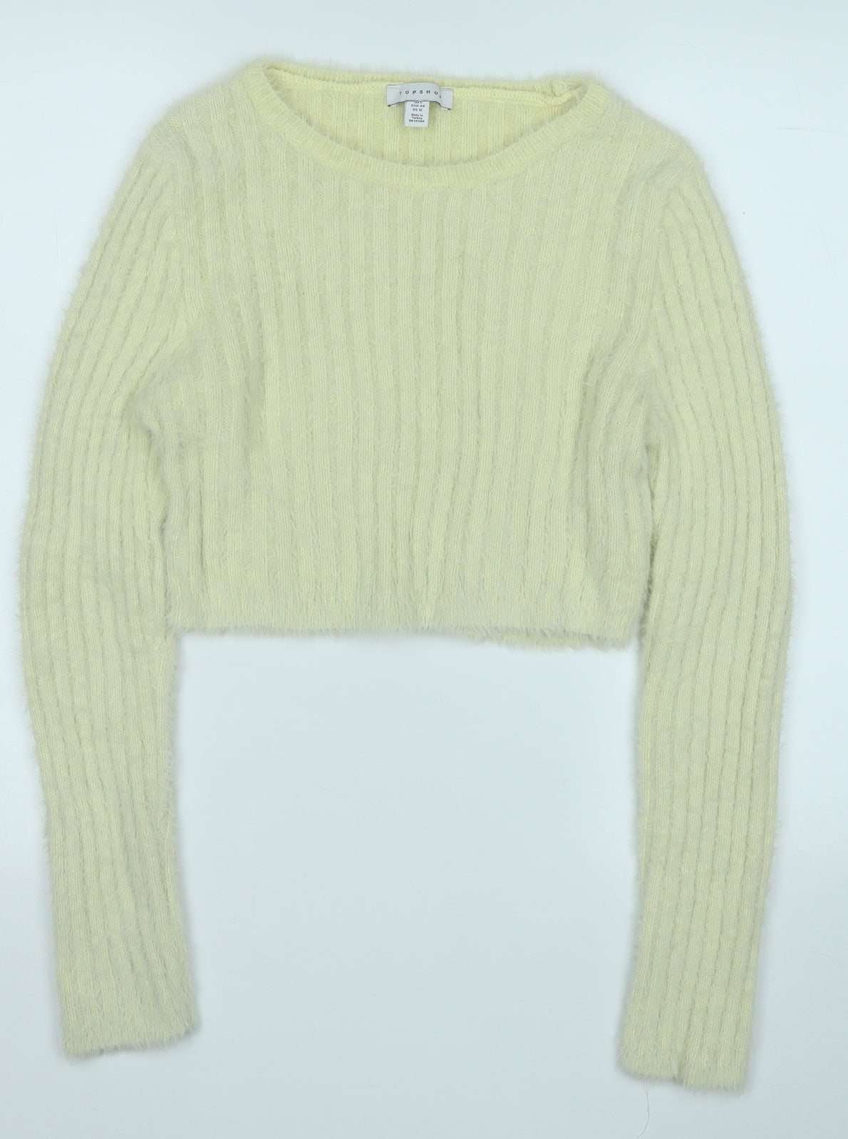 Womens UK Size L Topshop Yellow Pullover Jumper