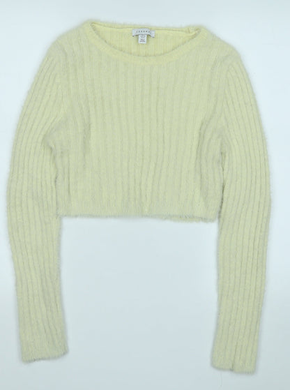 Womens UK Size L Topshop Yellow Pullover Jumper