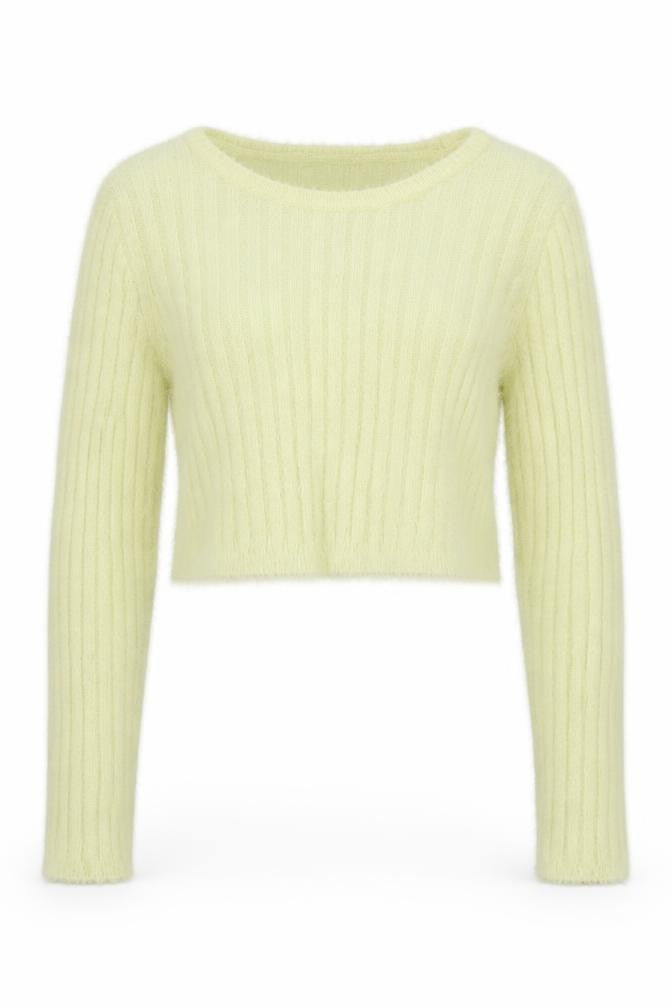 Womens UK Size L Topshop Yellow Pullover Jumper