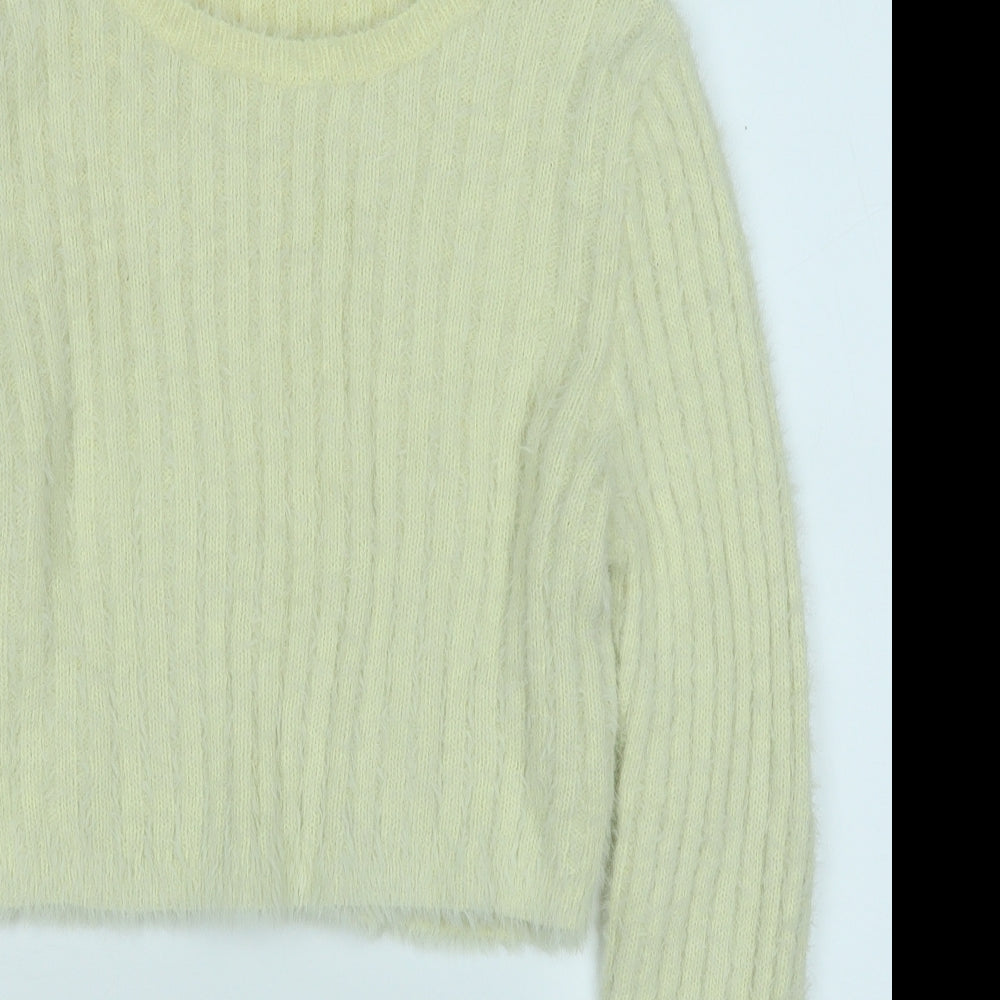 Womens UK Size L Topshop Yellow Pullover Jumper