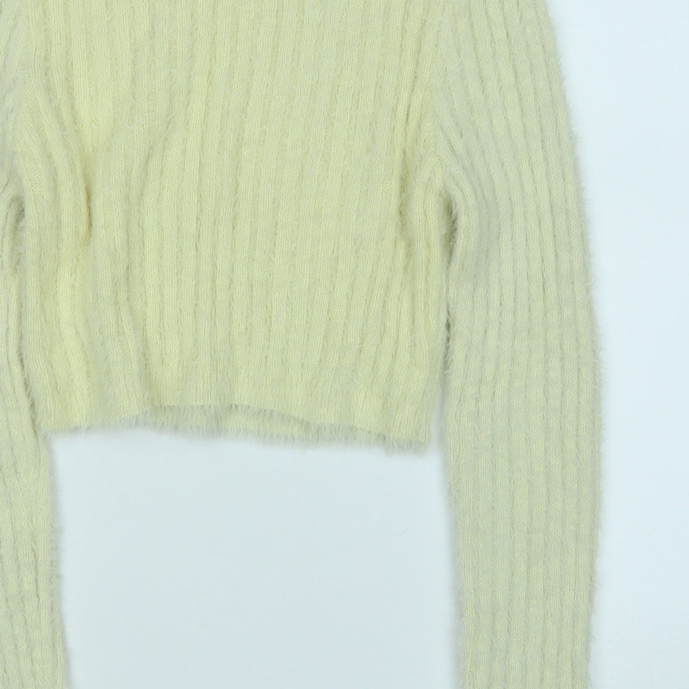 Womens UK Size L Topshop Yellow Pullover Jumper