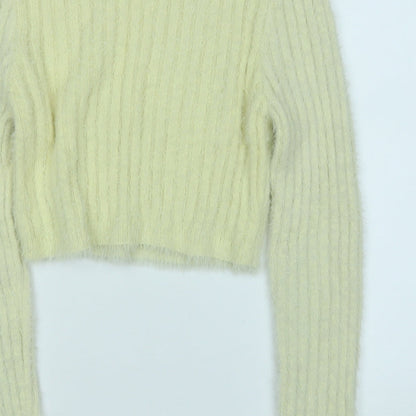 Womens UK Size L Topshop Yellow Pullover Jumper
