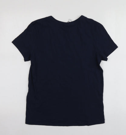 Womens UK Size S Jdy Blue Basic T-Shirt
