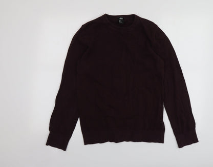 Womens UK Size S H&M Purple Pullover Jumper
