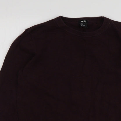 Womens UK Size S H&M Purple Pullover Jumper
