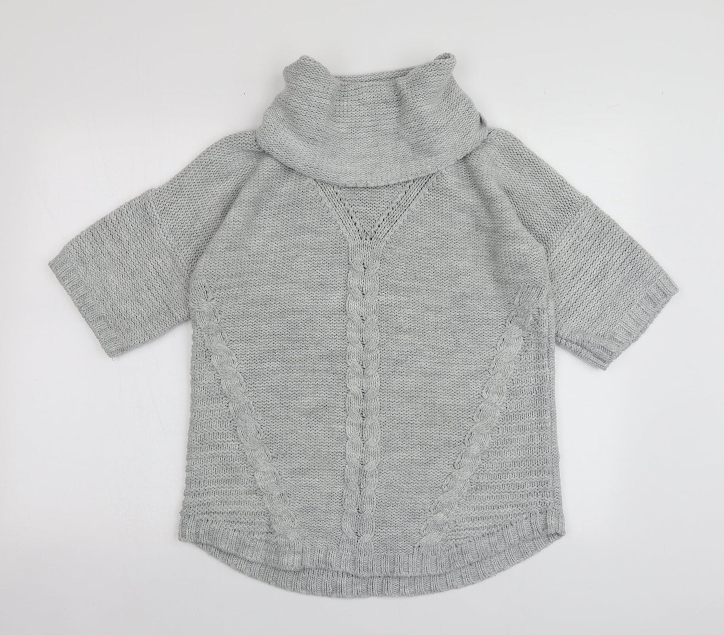 Womens UK Size XS Oasis Grey Pullover Jumper