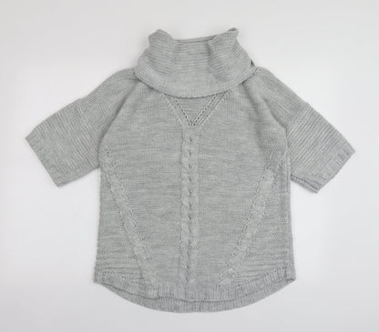 Womens UK Size XS Oasis Grey Pullover Jumper