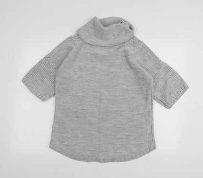 Womens UK Size XS Oasis Grey Pullover Jumper