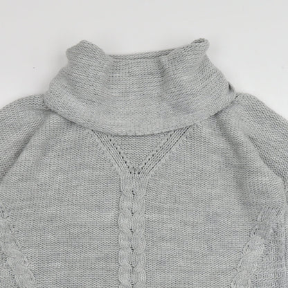 Womens UK Size XS Oasis Grey Pullover Jumper