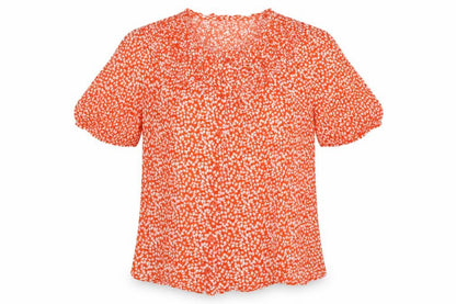 Womens UK Size 6 M&S Orange Basic Button-Up