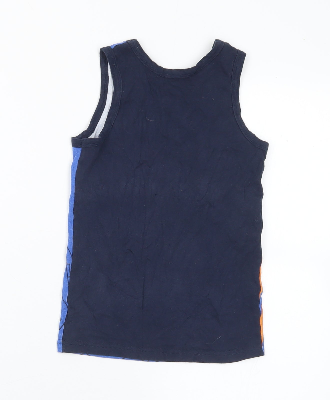 Star Wars Boys Blue  Cotton Basic Tank Size 4-5 Years Round Neck  - Star Wars 4-6 Years