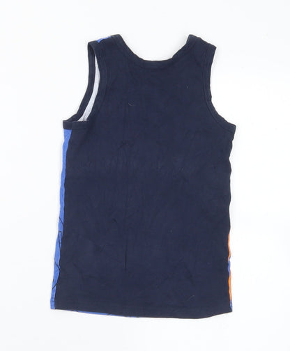 Star Wars Boys Blue  Cotton Basic Tank Size 4-5 Years Round Neck  - Star Wars 4-6 Years