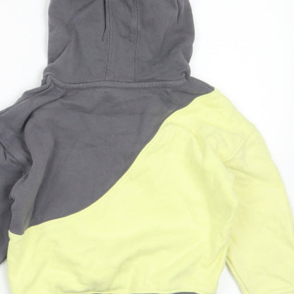 Primark Girls Yellow  Cotton Pullover Hoodie Size 3-4 Years   - be you