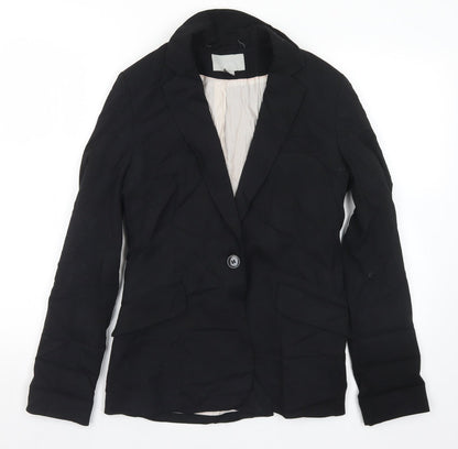 Womens UK Size 10 H&M Regular Black Suit Jacket