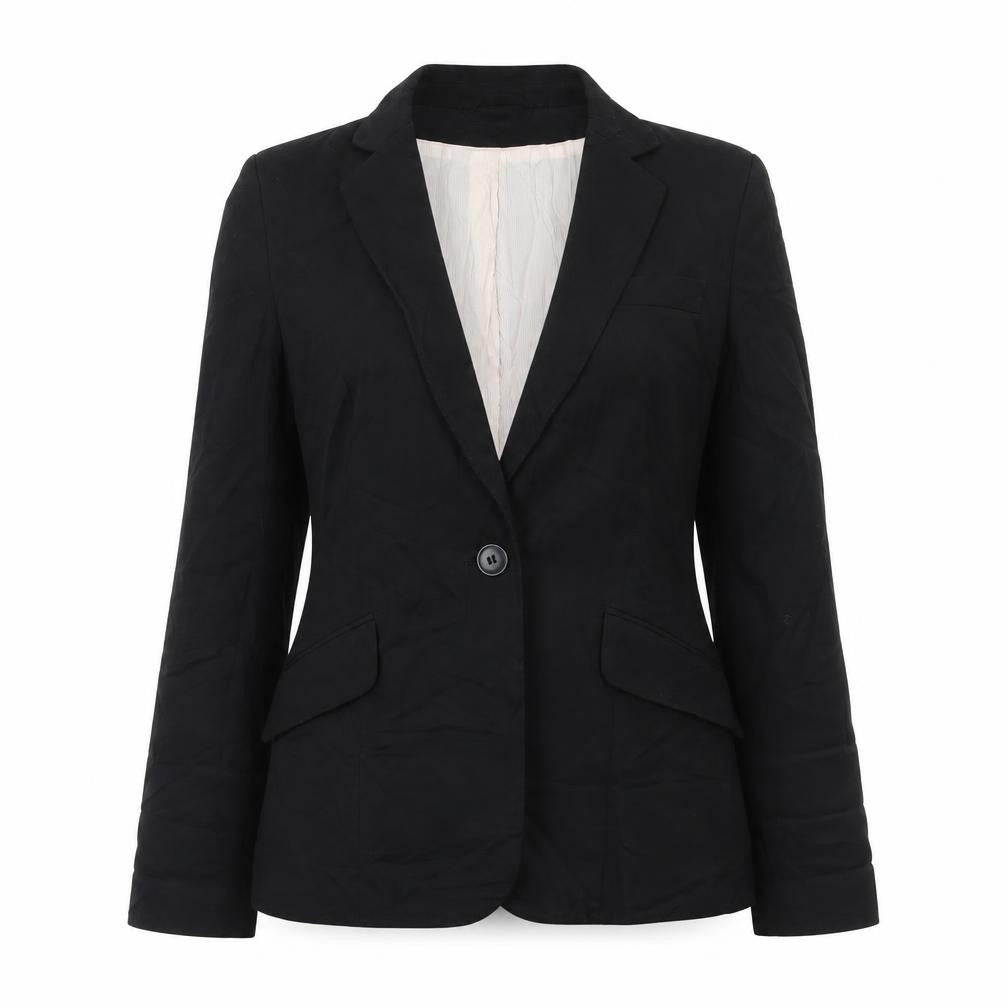 Womens UK Size 10 H&M Regular Black Suit Jacket
