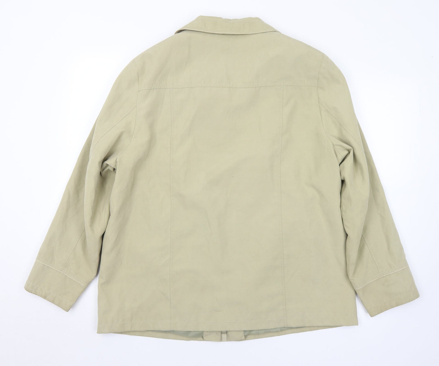 Womens UK Size 16 LEBEK Green Rain Coat