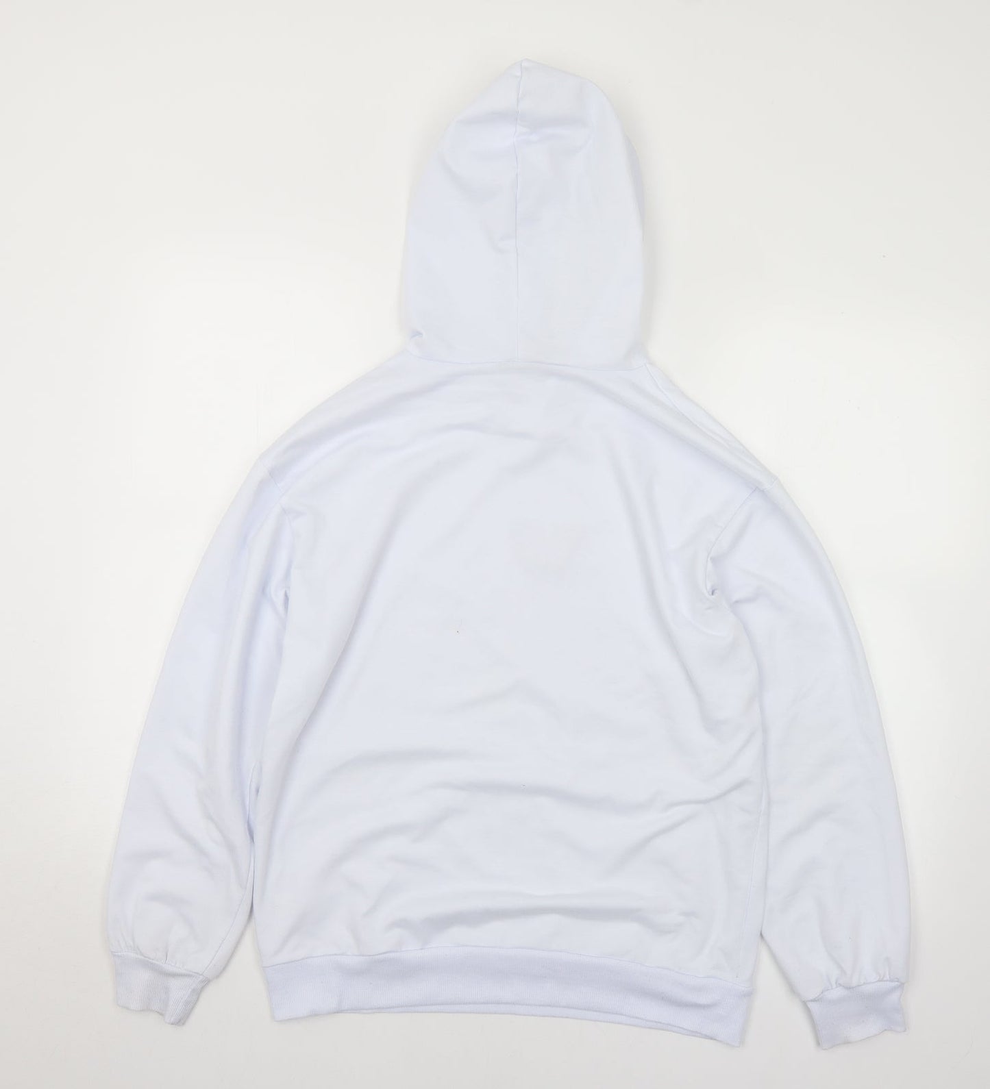 SheIn Womens White  Cotton Pullover Hoodie Size S   - Butterfly