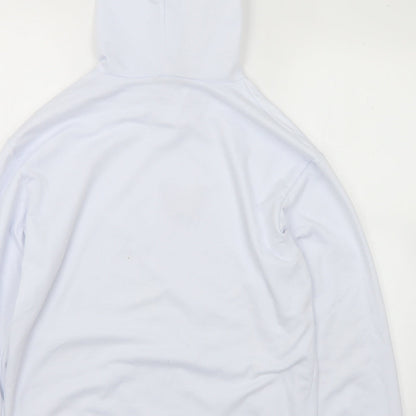 SheIn Womens White  Cotton Pullover Hoodie Size S   - Butterfly