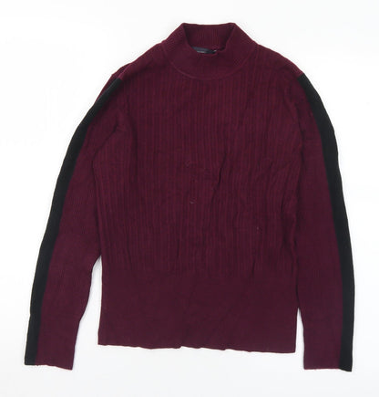Womens UK Size 12 Marks and Spencer Purple Pullover Jumper