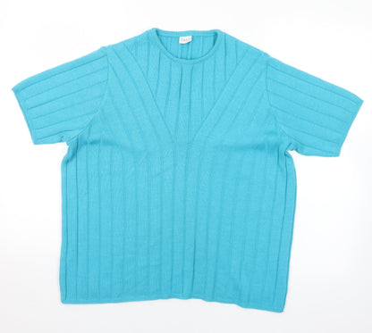 Womens UK Size 10 LUCIA Blue Pullover Jumper