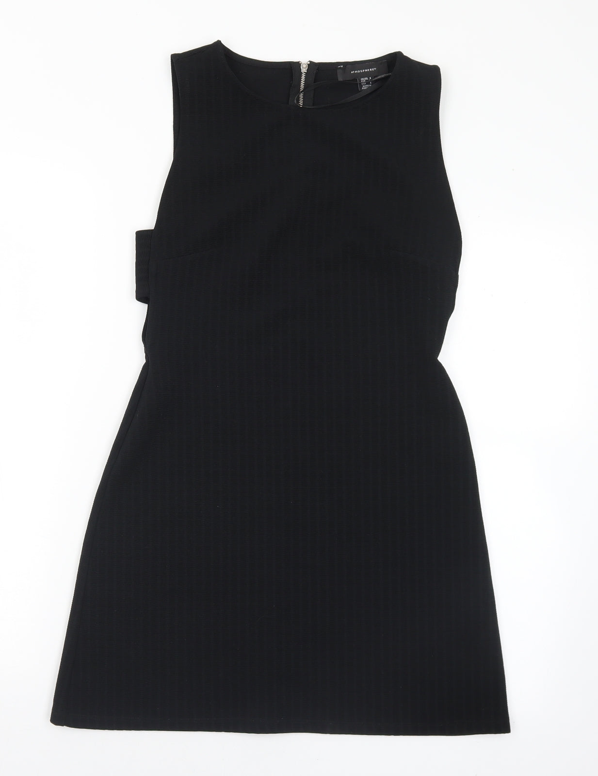 Primark Womens Black  Polyester A-Line  Size 8  Round Neck Zip