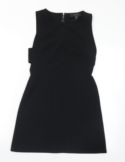 Primark Womens Black  Polyester A-Line  Size 8  Round Neck Zip