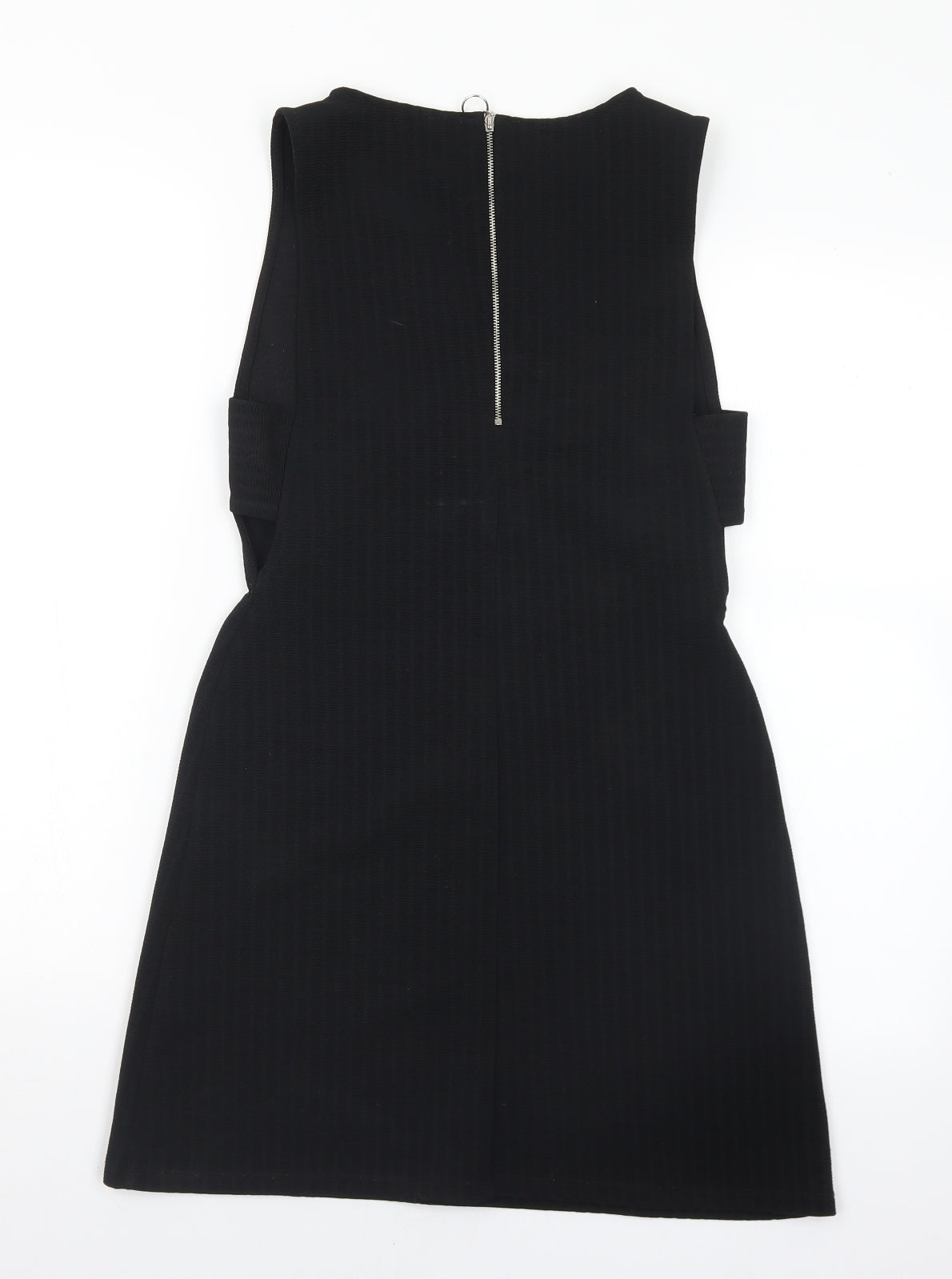 Primark Womens Black  Polyester A-Line  Size 8  Round Neck Zip