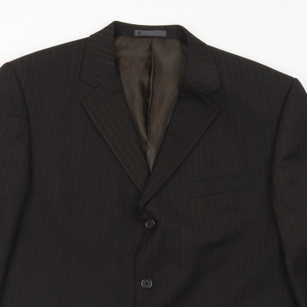 Mens UK Size 44 BHS Regular Brown Suit Jacket