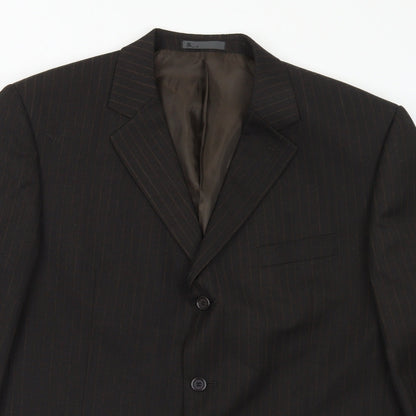 Mens UK Size 44 BHS Regular Brown Suit Jacket