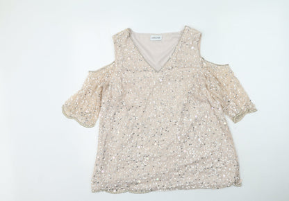 Womens UK Size M Together Pink Basic Blouse