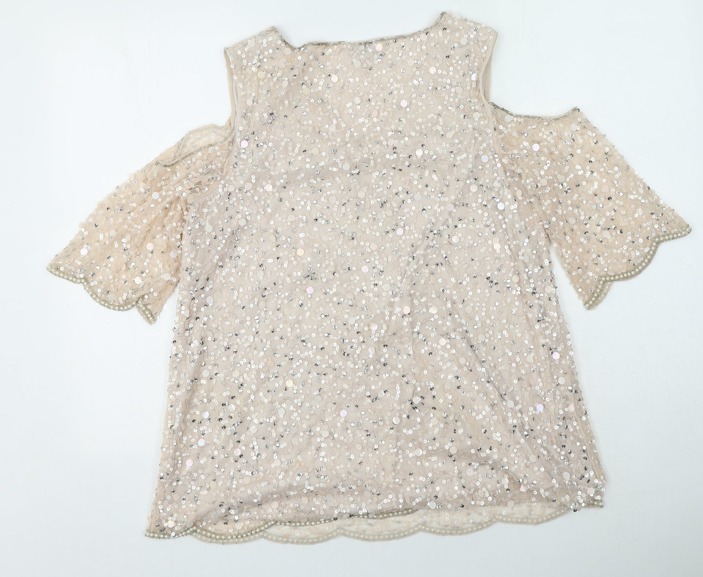 Womens UK Size M Together Pink Basic Blouse