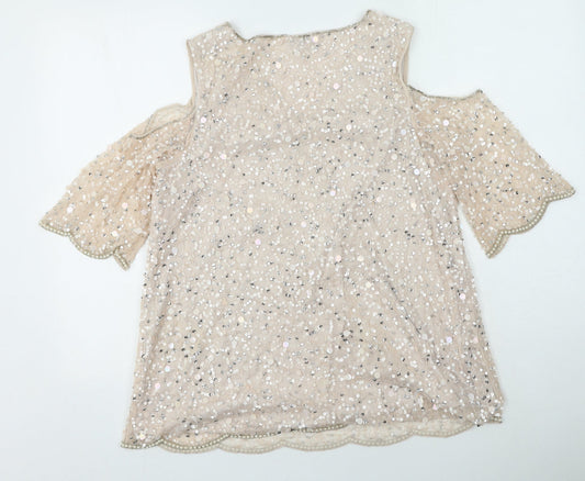 Womens UK Size M Together Pink Basic Blouse