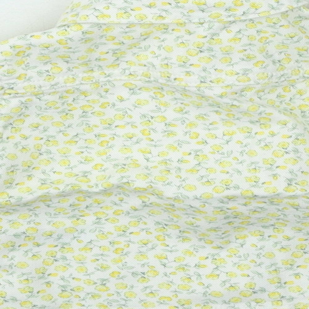 F&F Girls Yellow Floral  Jacket  Size 0-3 Months