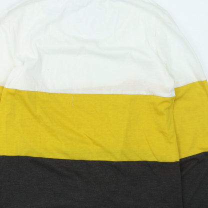 SheIn Womens Multicoloured Round Neck  Cotton Pullover Jumper Size M