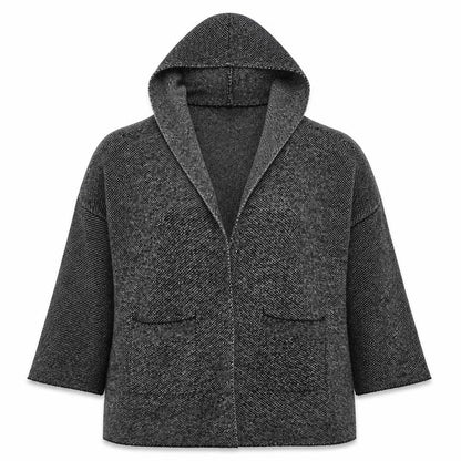 Centigrade Womens Grey V-Neck  Acrylic Cardigan Jumper Size M
