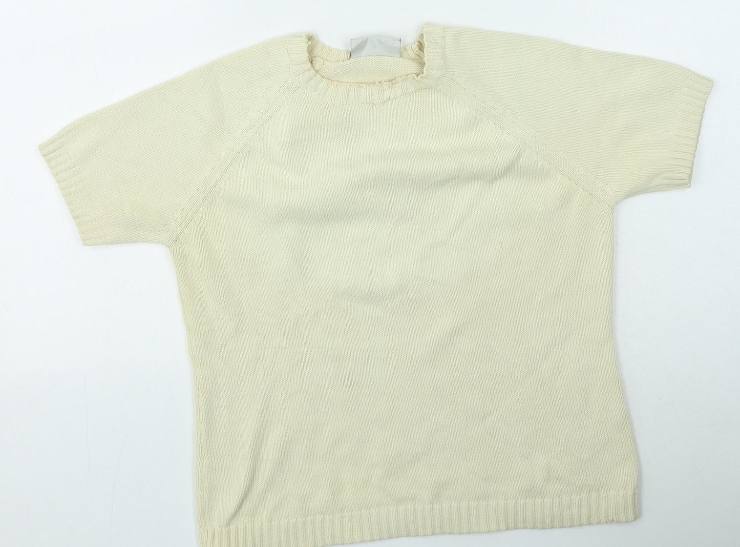Womens UK Size 12 BHS Beige Pullover Jumper