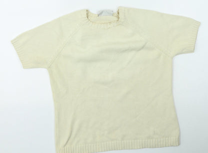 Womens UK Size 12 BHS Beige Pullover Jumper