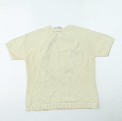 Womens UK Size 12 BHS Beige Pullover Jumper