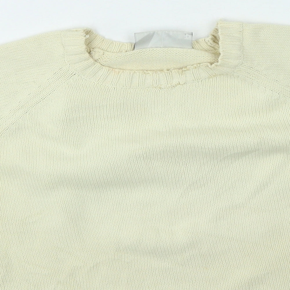 Womens UK Size 12 BHS Beige Pullover Jumper