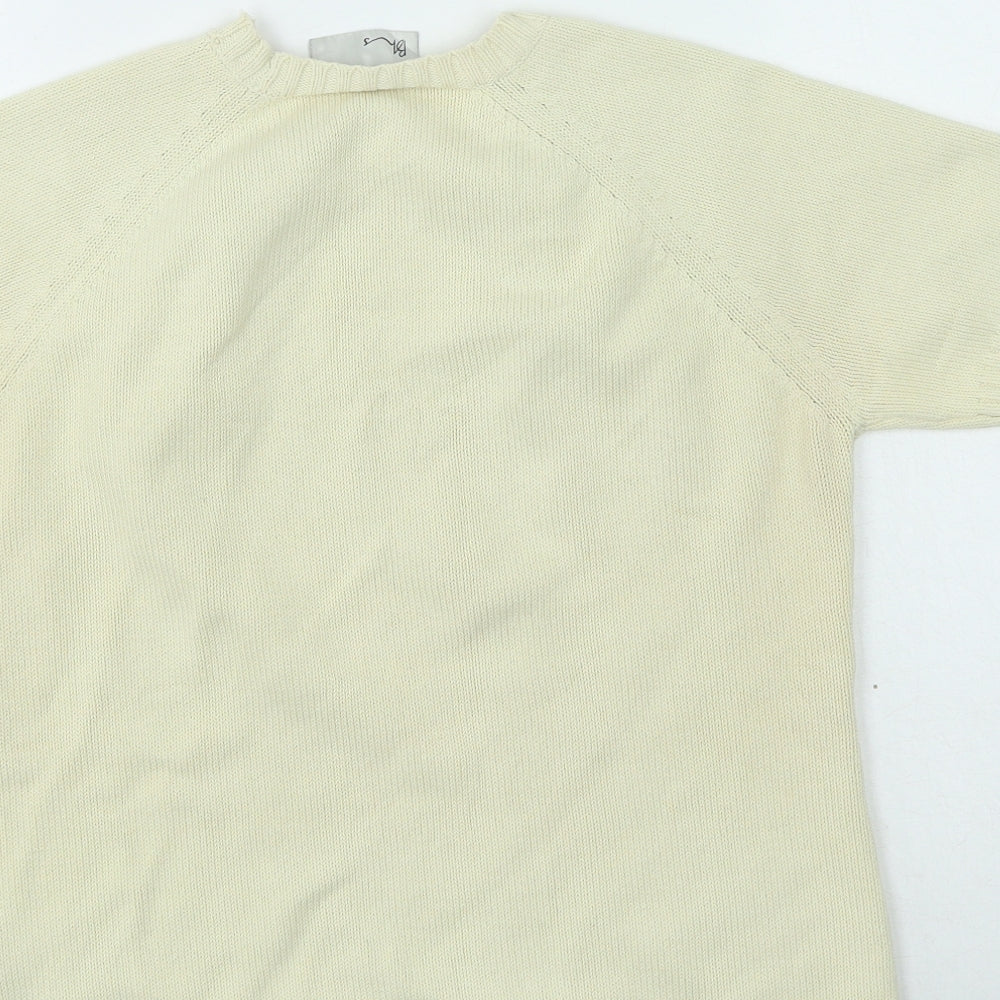 Womens UK Size 12 BHS Beige Pullover Jumper
