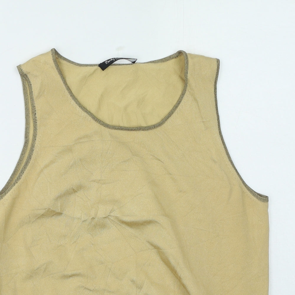 betty Womens Brown Polyamide Camisole Tank Size 18 V-Neck
