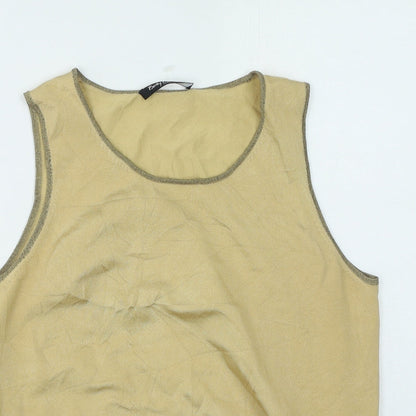 betty Womens Brown Polyamide Camisole Tank Size 18 V-Neck