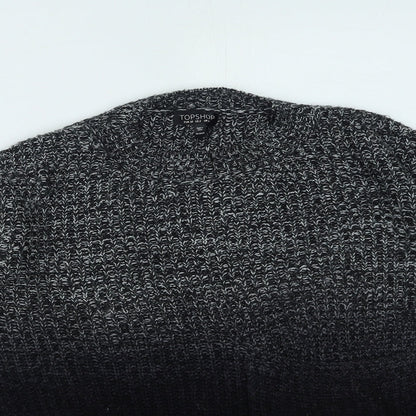 Womens UK Size 6 Topshop Black Pullover Jumper