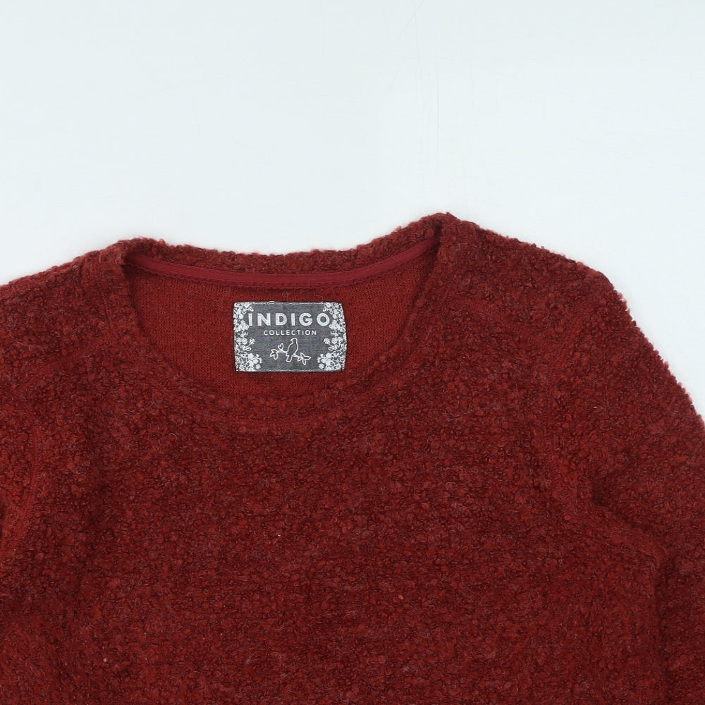 Womens UK Size 14 Marks and Spencer Red Pullover Jumper