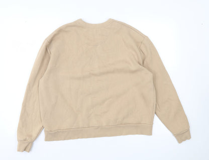 HIIT Womens Beige  Cotton Pullover Sweatshirt Size M  Pullover