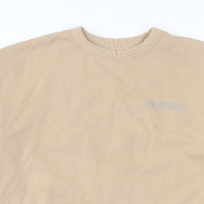 HIIT Womens Beige  Cotton Pullover Sweatshirt Size M  Pullover