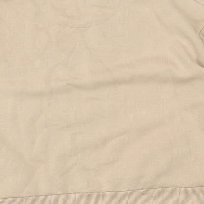 HIIT Womens Beige  Cotton Pullover Sweatshirt Size M  Pullover